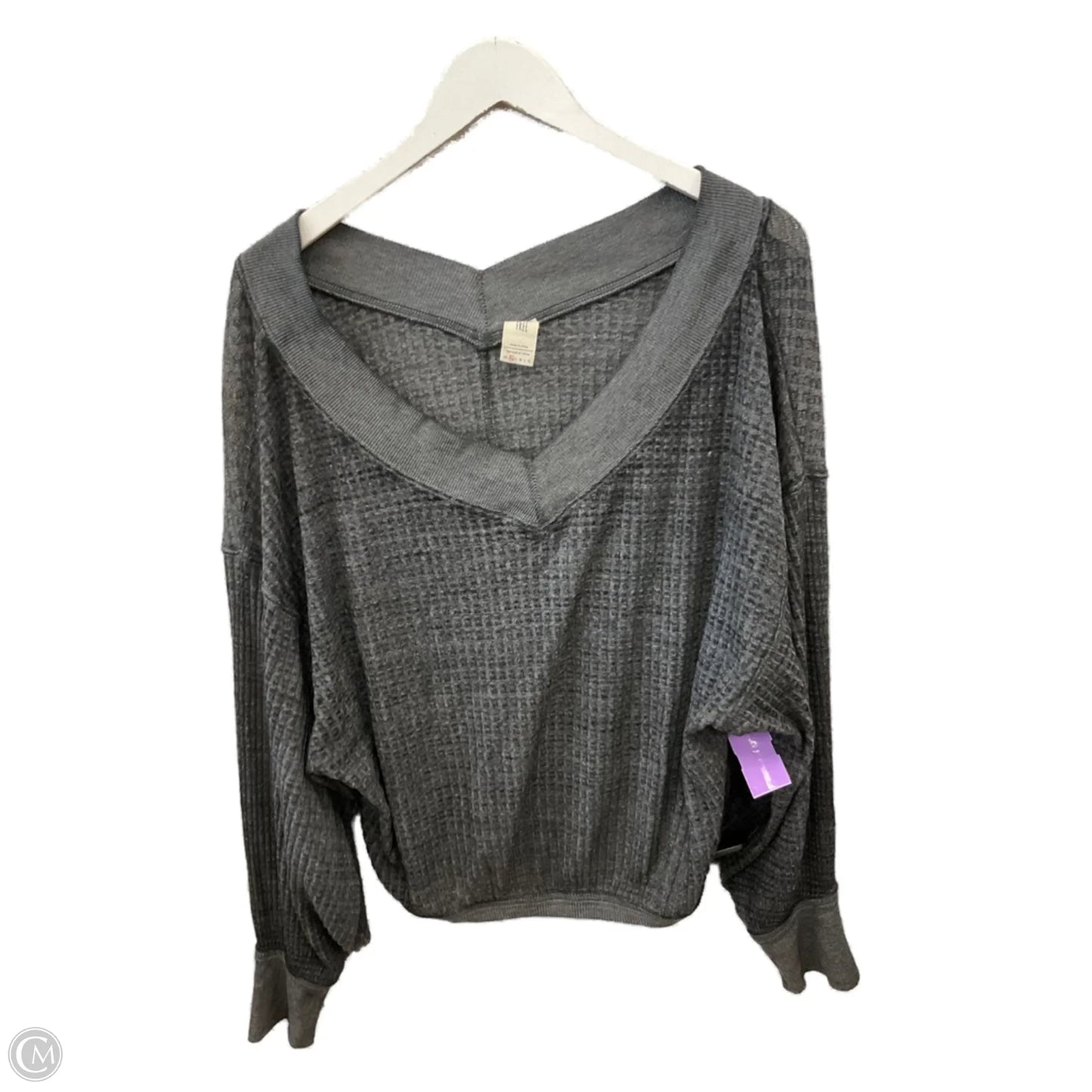Top Long Sleeve By We The Free In Grey, Size: Xs