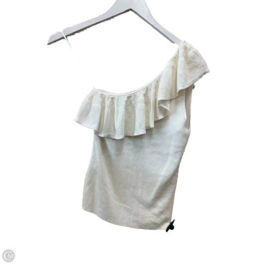 Top Sleeveless By Mng In Ivory, Size: S