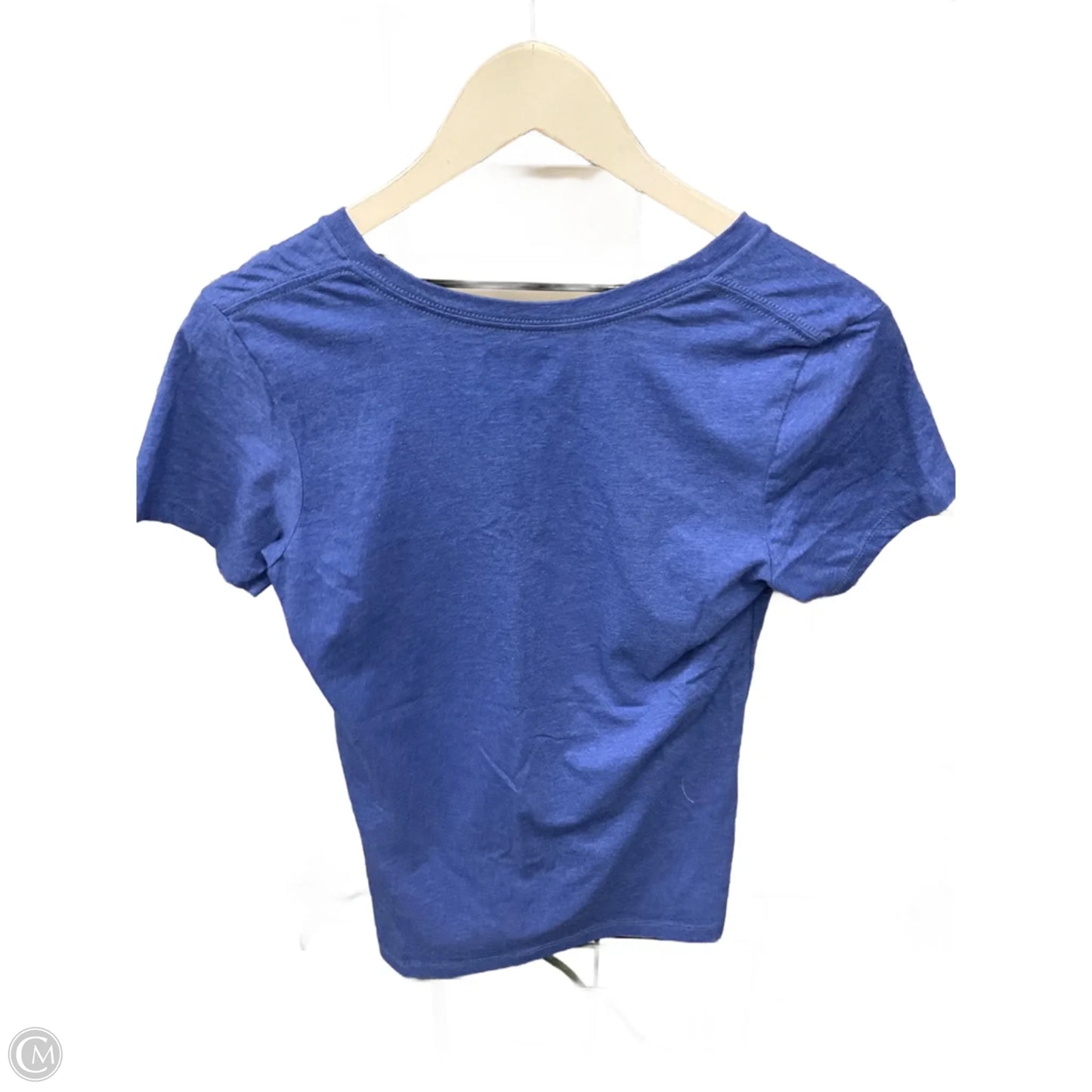 Athletic Top Short Sleeve By Nfl In Blue, Size: M