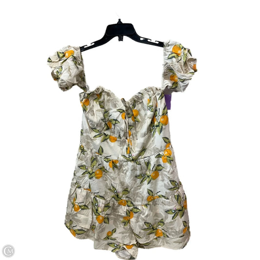 Romper By Fashion Nova In Beige, Size: 3x