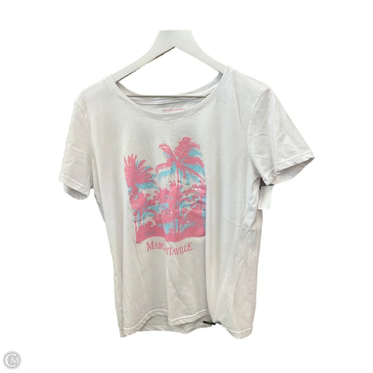 Top Short Sleeve By Clothes Mentor In White, Size: L