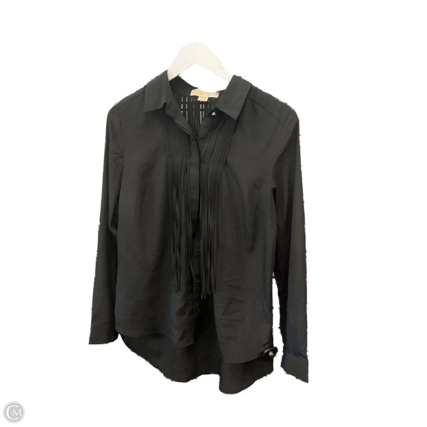 Top Long Sleeve By Michael By Michael Kors In Black, Size: M
