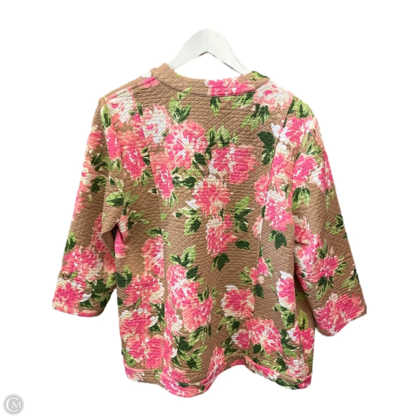 Blazer By Isaac Mizrahi Live Qvc In Brown & Pink, Size: L