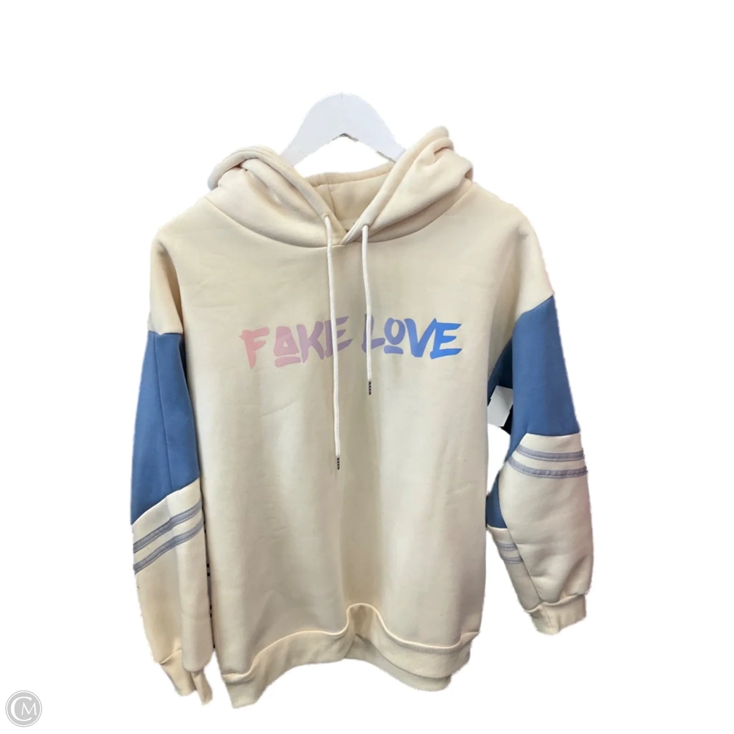 Sweatshirt Hoodie By Clothes Mentor In Yellow, Size: L