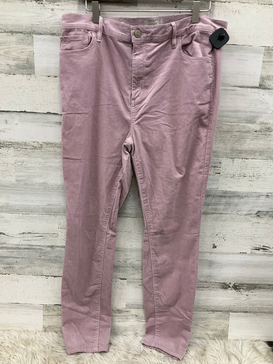 Pants Corduroy By Loft In Pink, Size: 14