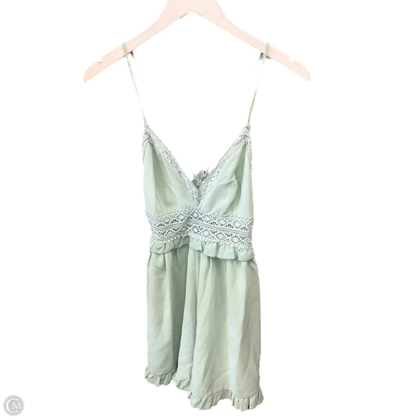 Romper By Shein In Aqua, Size: L