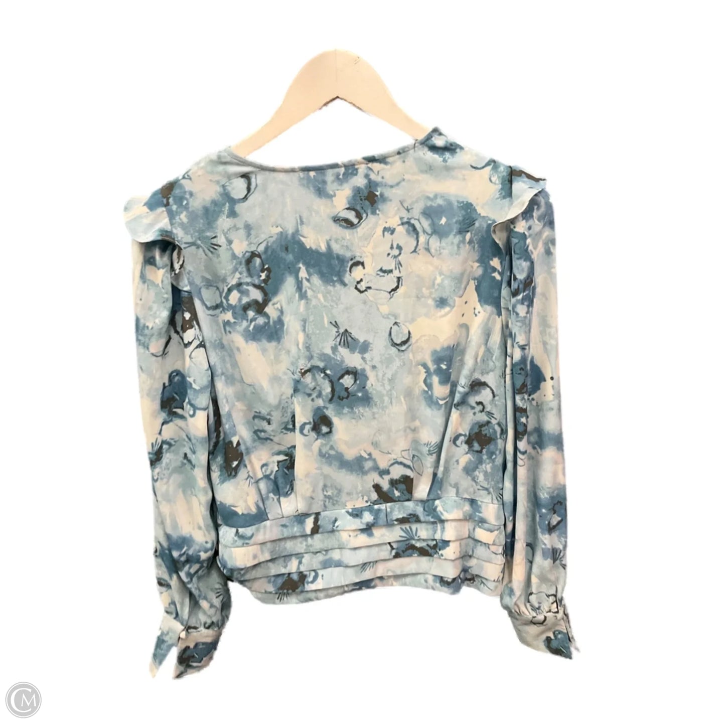 Top Long Sleeve By White House Black Market In Blue, Size: S