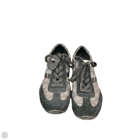 Shoes Designer By Coach In Black & Grey, Size: 9