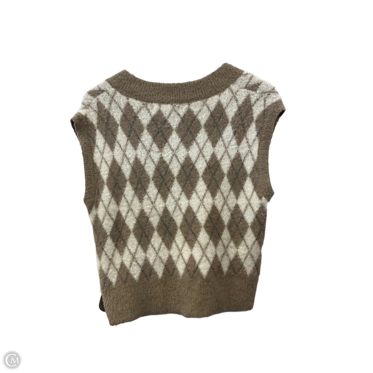 Vest Faux Fur & Sherpa By William Rast In Tan & White, Size: Xs