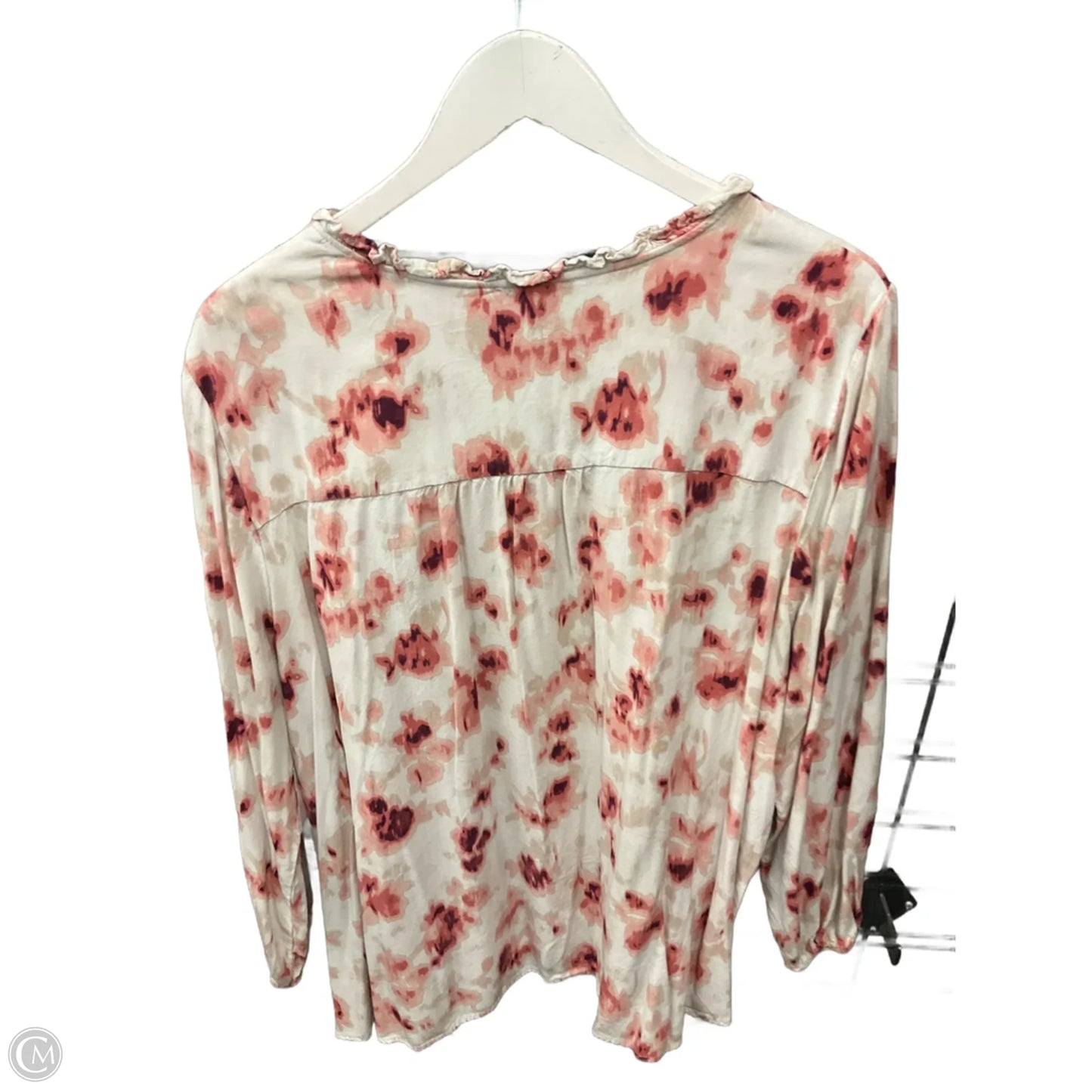 Top 3/4 Sleeve By Clothes Mentor In White, Size: 3x