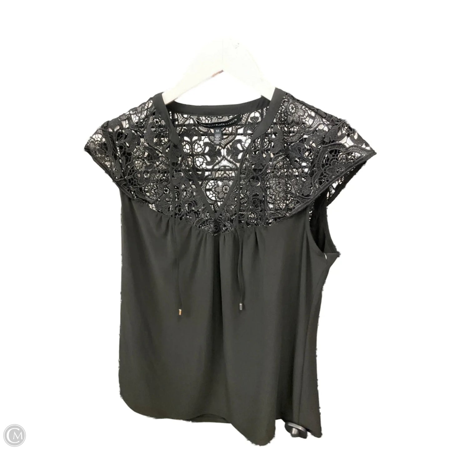 Blouse Sleeveless By White House Black Market In Black, Size: Xs