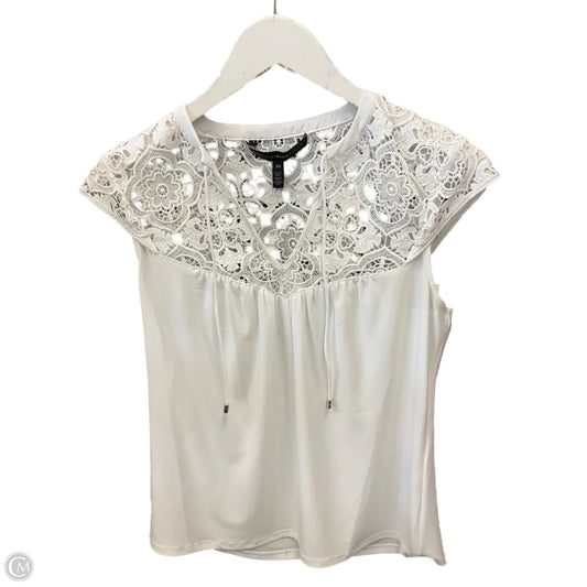 Blouse Sleeveless By White House Black Market In Ivory, Size: Xs