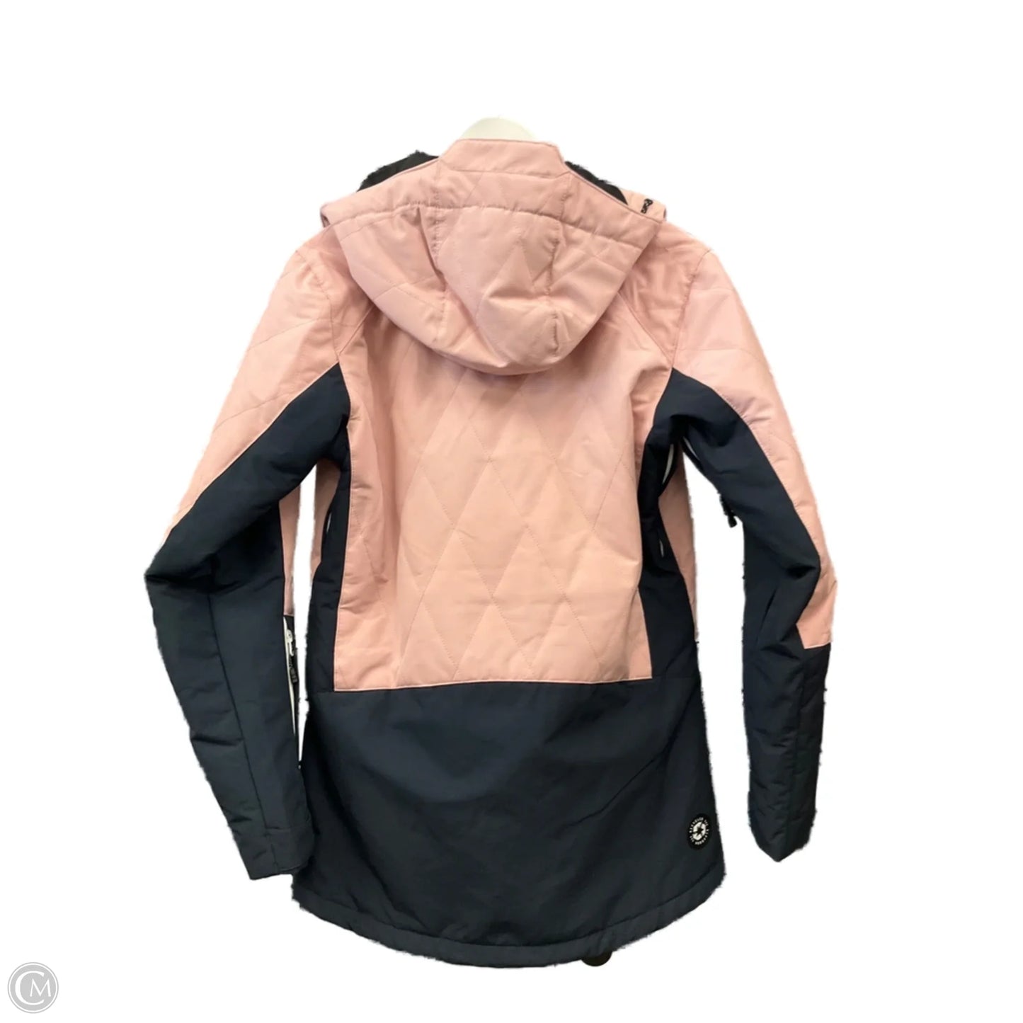 Coat Parka By Clothes Mentor In Blue & Pink, Size: L