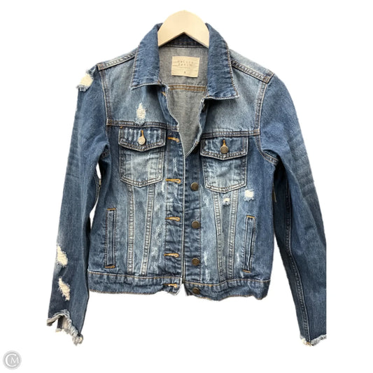 Jacket Denim By Clothes Mentor In Blue Denim, Size: S