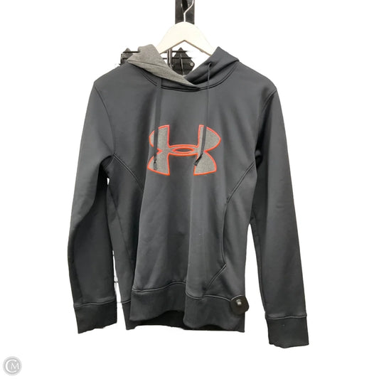 Athletic Sweatshirt Hoodie By Under Armour In Black, Size: M