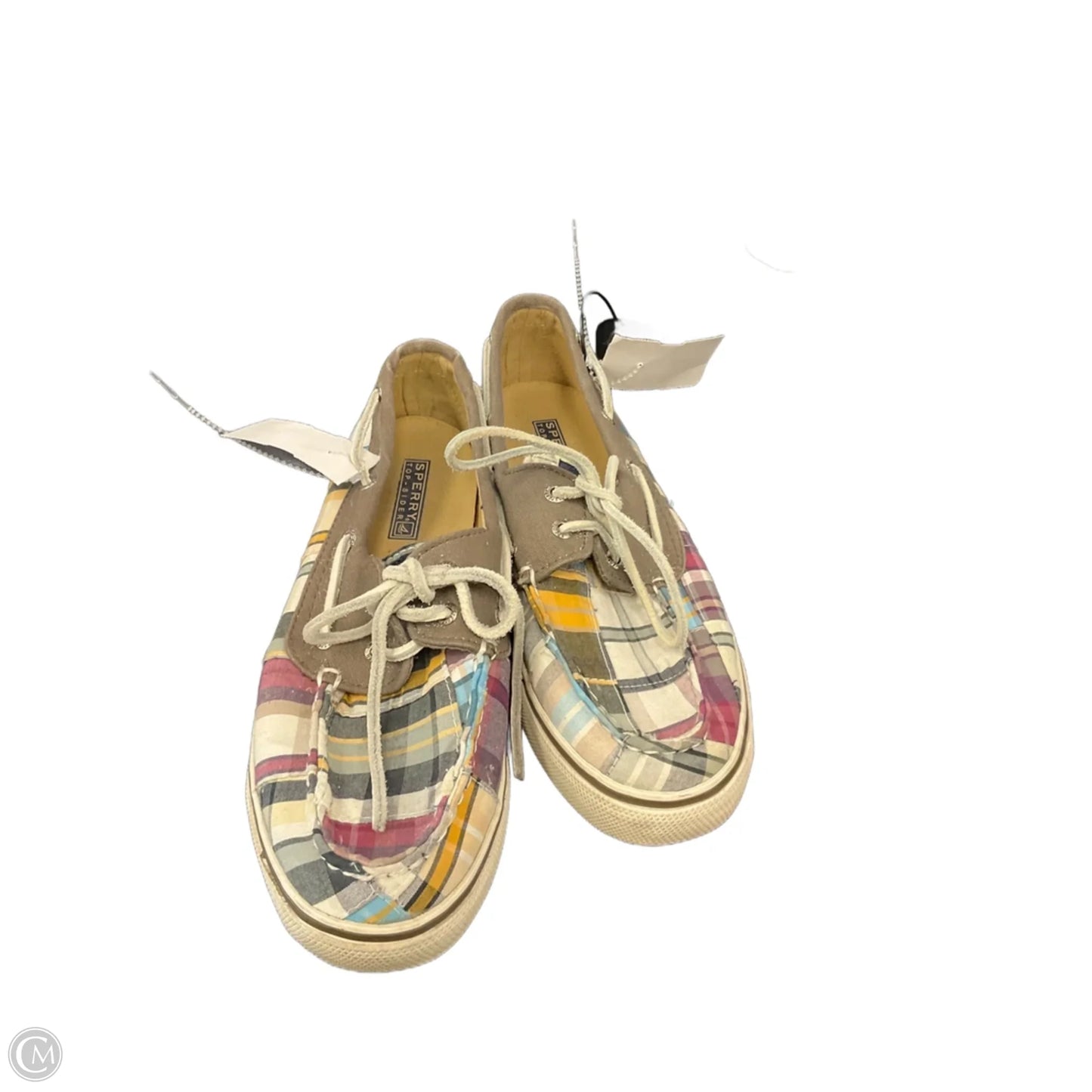 Shoes Flats By Sperry In Plaid Pattern, Size: 8.5