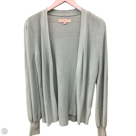 Sweater Cardigan By Loft In Teal, Size: Xs