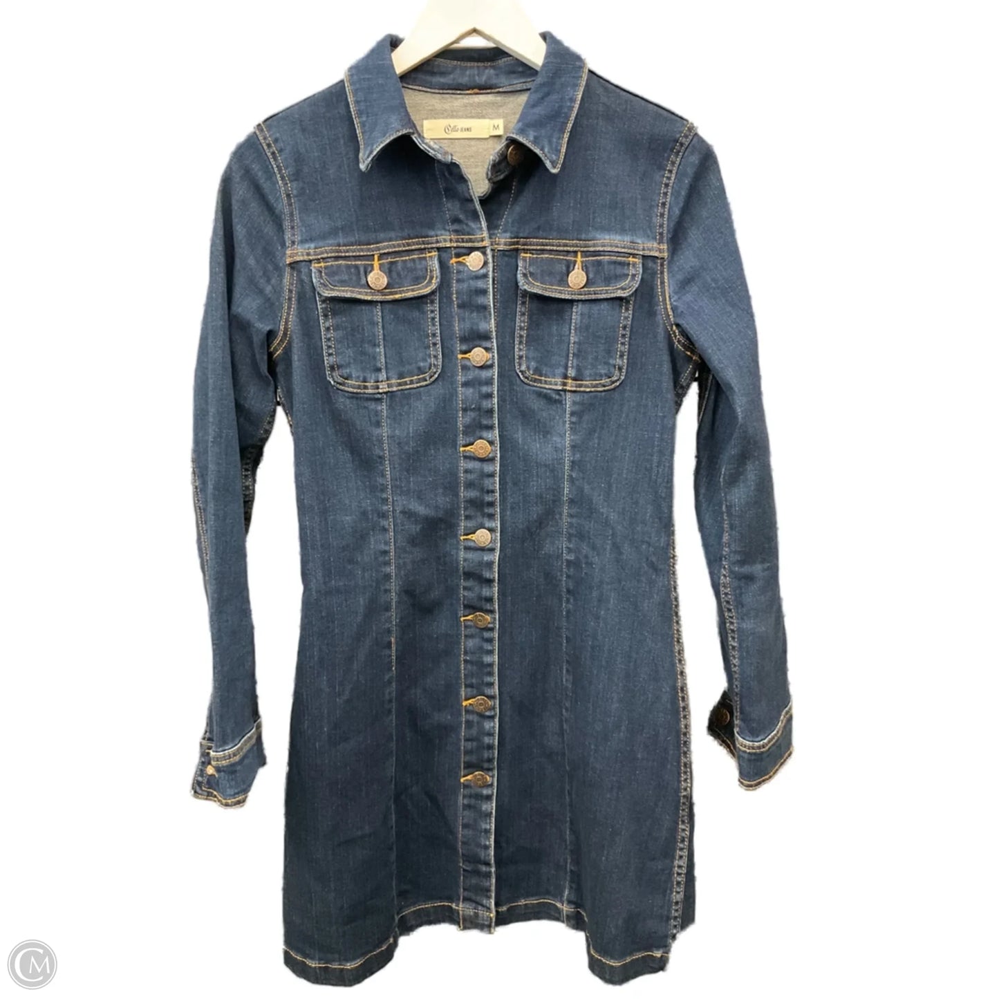 Dress Casual Short By Cello In Blue Denim, Size: M