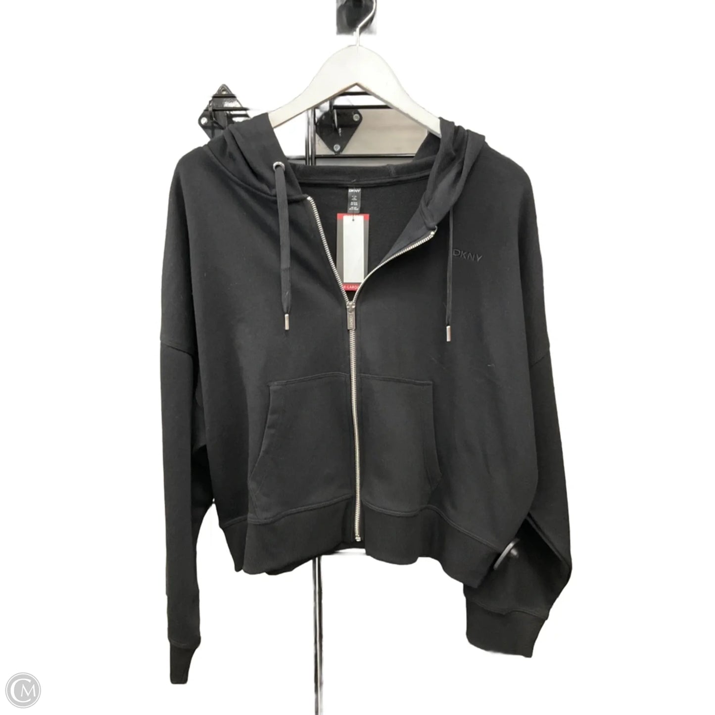 Athletic Jacket By Dkny In Black, Size: Xl