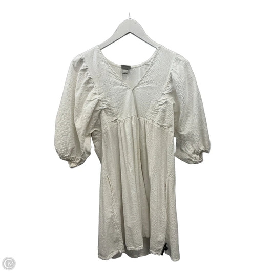 Dress Casual Midi By A New Day In Ivory, Size: S