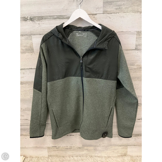 Athletic Jacket By Under Armour In Green, Size: M