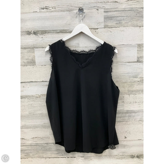 Top Sleeveless By Clothes Mentor In Black, Size: Xl