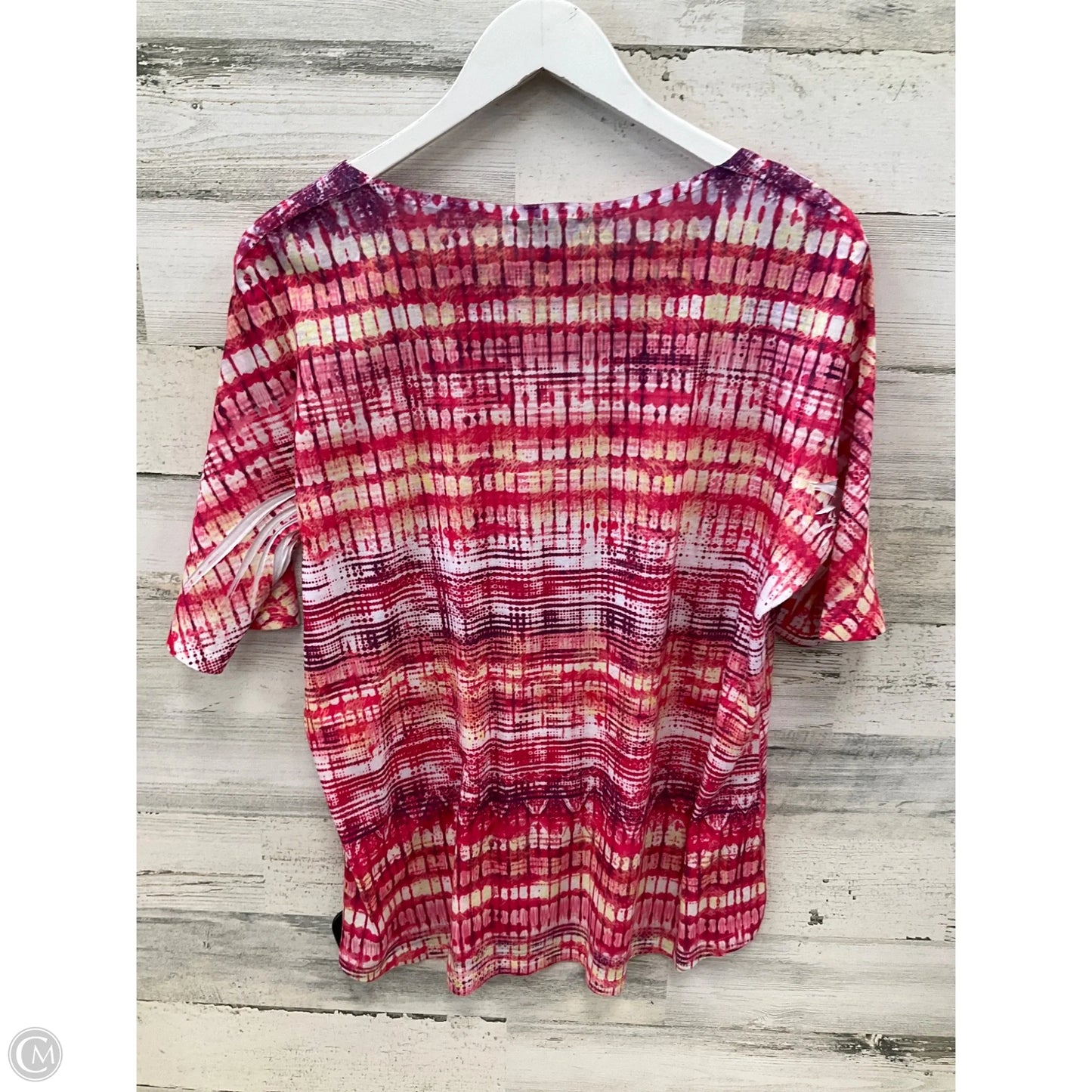 Top Short Sleeve By Christopher And Banks In Pink, Size: Xl