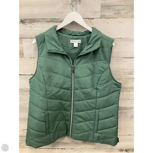 Vest Puffer & Quilted By Christopher And Banks In Green, Size: Xl