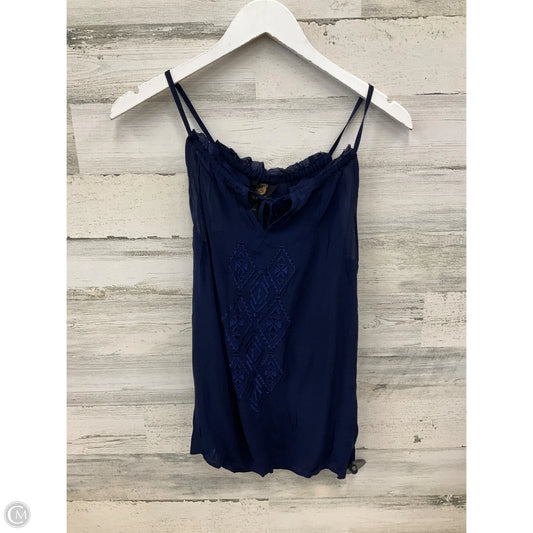 Top Sleeveless By Clothes Mentor In Navy, Size: S