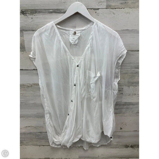 Top Sleeveless By Clothes Mentor In White, Size: S