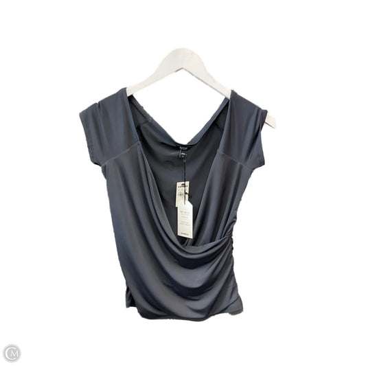Top Short Sleeve By Express In Grey, Size: M