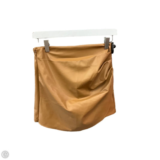 Skirt Mini & Short By Clothes Mentor In Tan, Size: Xs