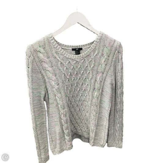 Sweater By H&m In Green & Pink, Size: M