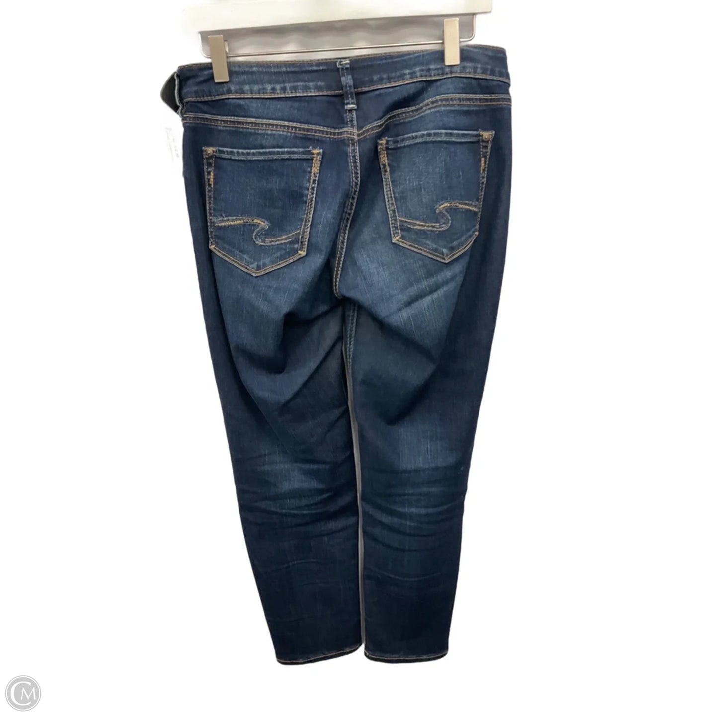 Jeans Cropped By Silver In Blue Denim, Size: 4