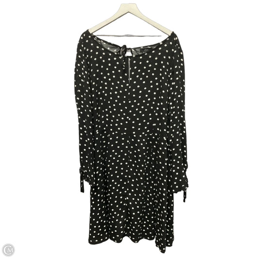Dress Casual Short By Ellos In Black & White, Size: 3x
