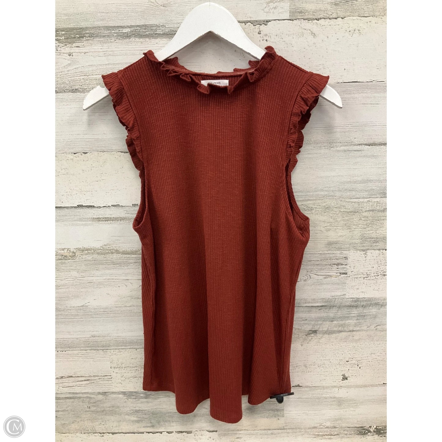 Top Sleeveless By Maurices In Orange, Size: L
