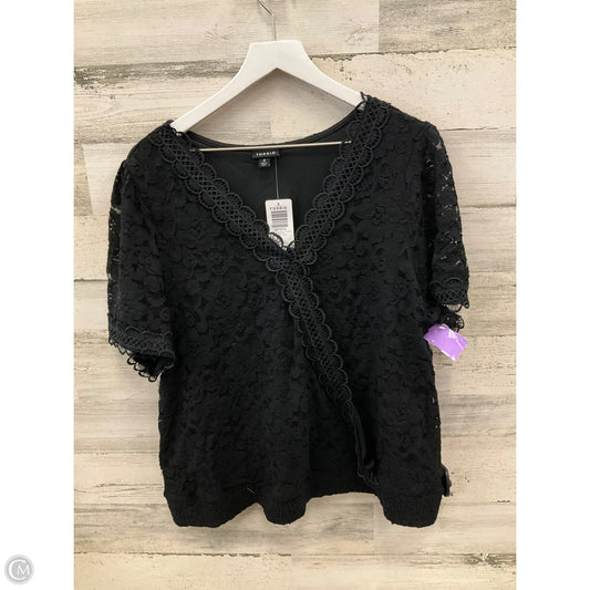 Top Short Sleeve By Torrid In Black, Size: 3x