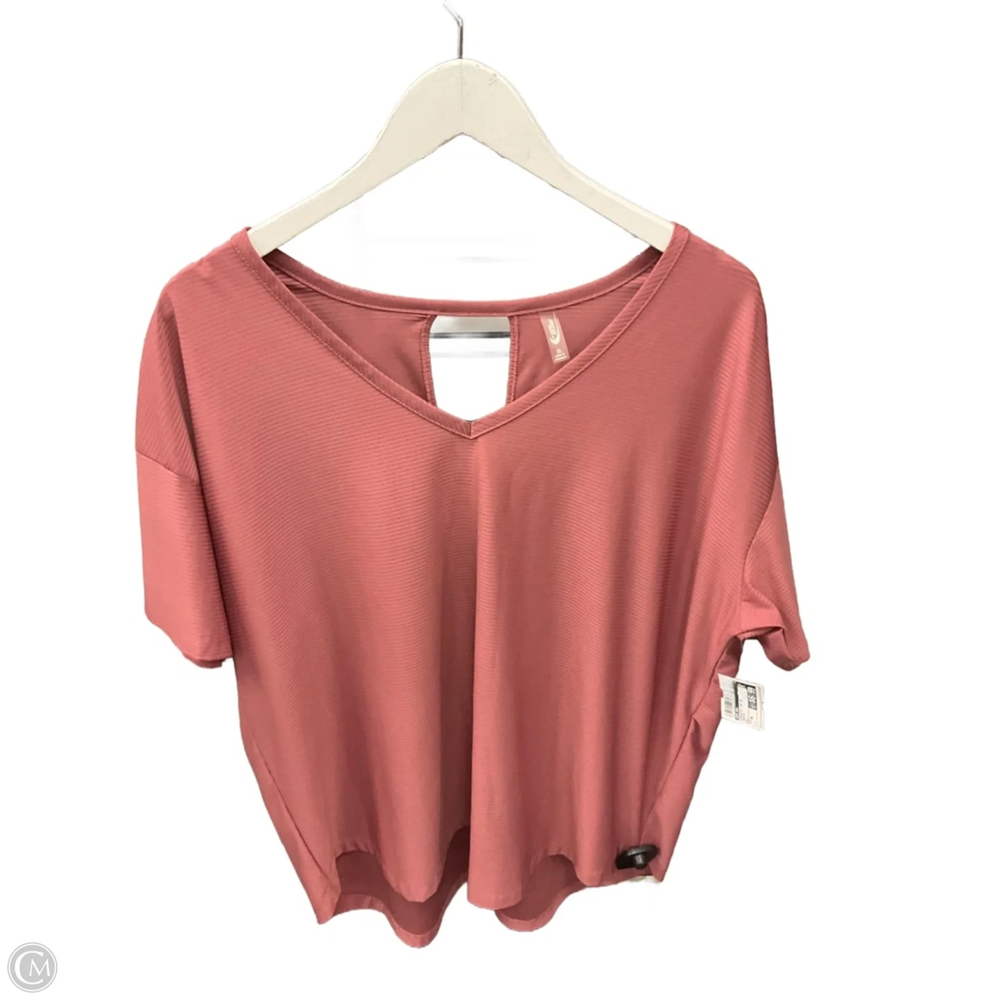 Athletic Top Short Sleeve By Mta Pro In Maroon, Size: Xl