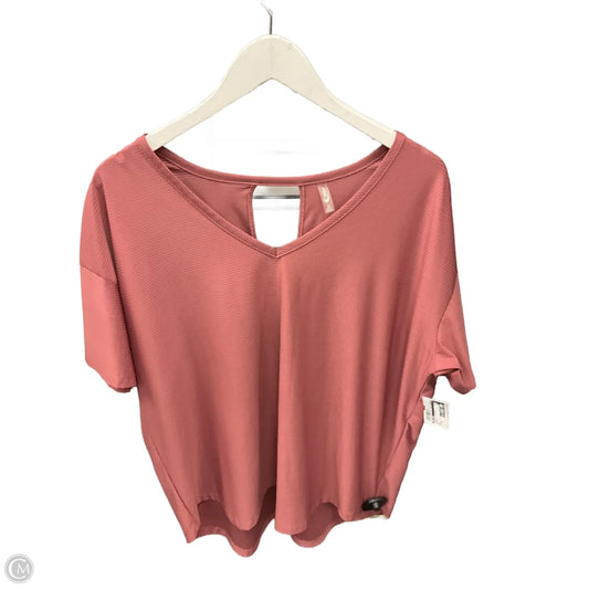 Athletic Top Short Sleeve By Mta Pro In Maroon, Size: Xl