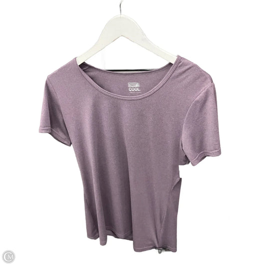 Athletic Top Short Sleeve By 32 Degrees In Purple, Size: L
