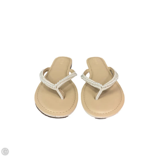 Sandals Flip Flops By J. Jill In Beige, Size: 7
