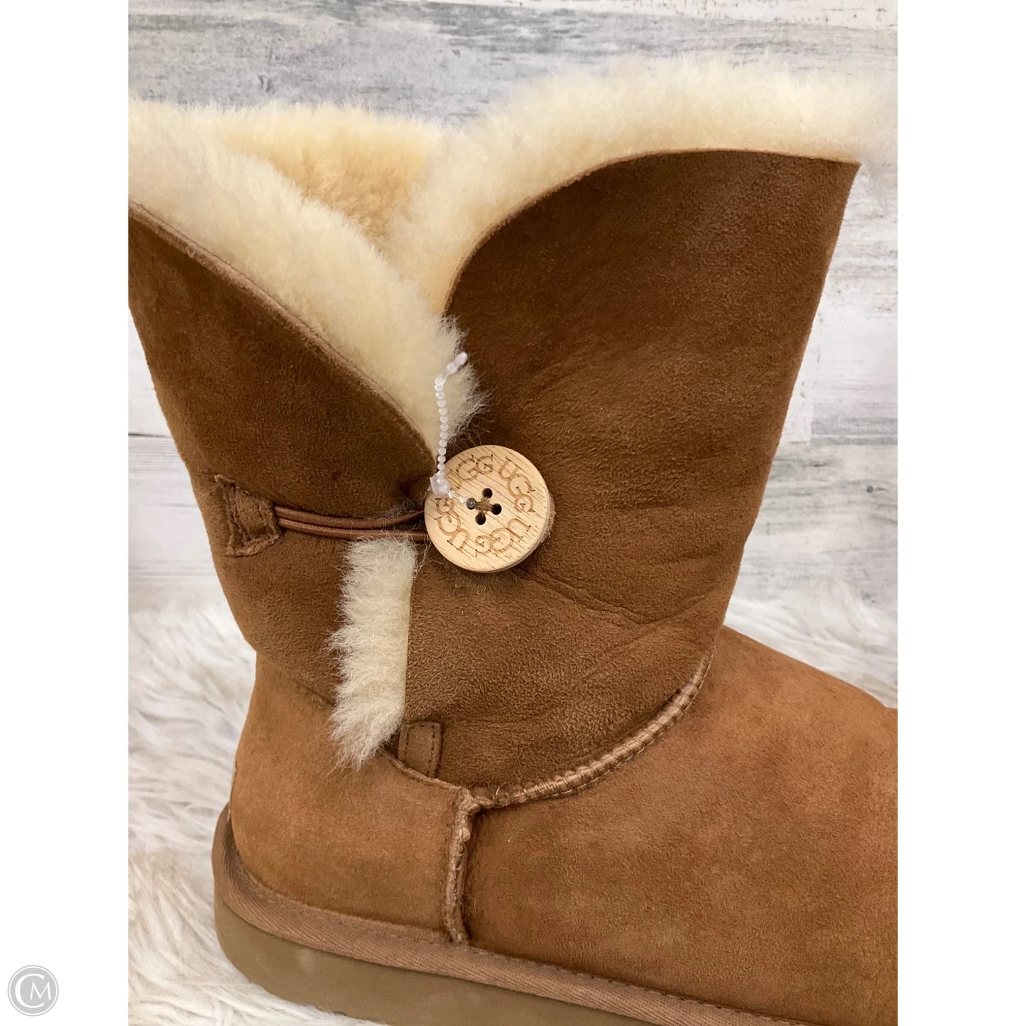 Boots Designer By Ugg In Tan, Size: 10