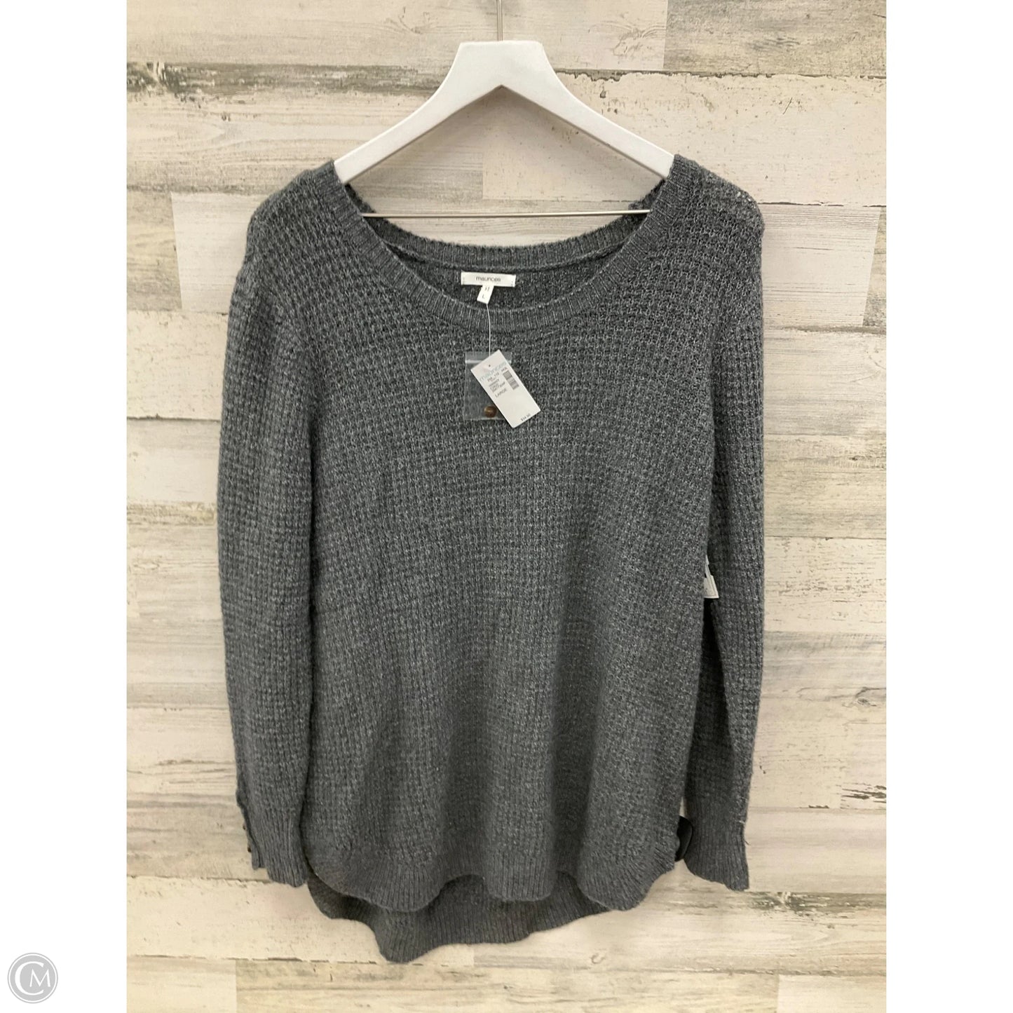 Sweater By Maurices In Grey, Size: L