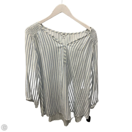 Top 3/4 Sleeve By Sonoma In Striped Pattern, Size: Xl