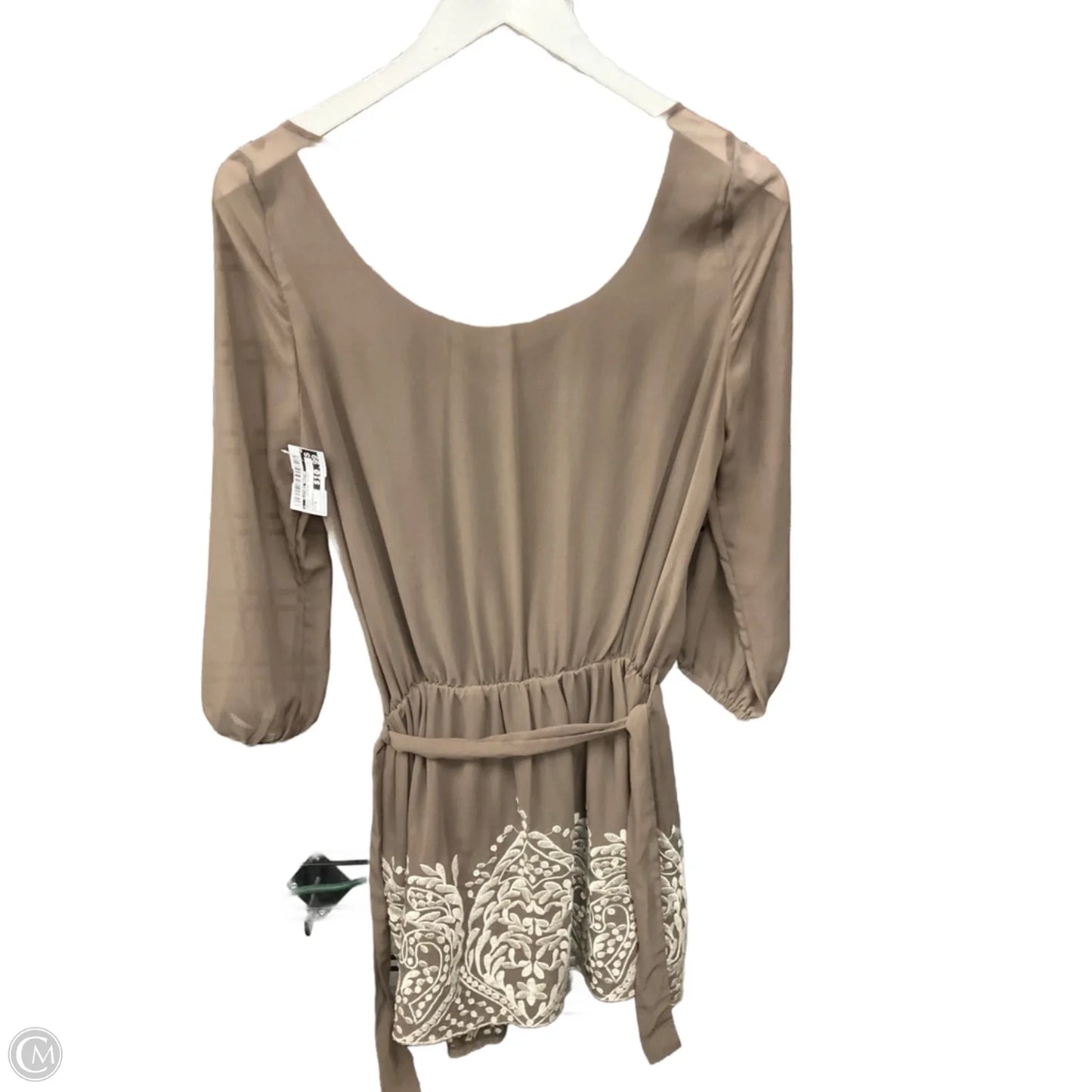 Dress Casual Short By Clothes Mentor In Taupe, Size: M