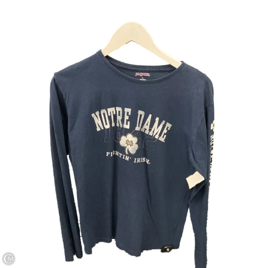 Top Long Sleeve By Clothes Mentor In Navy, Size: L