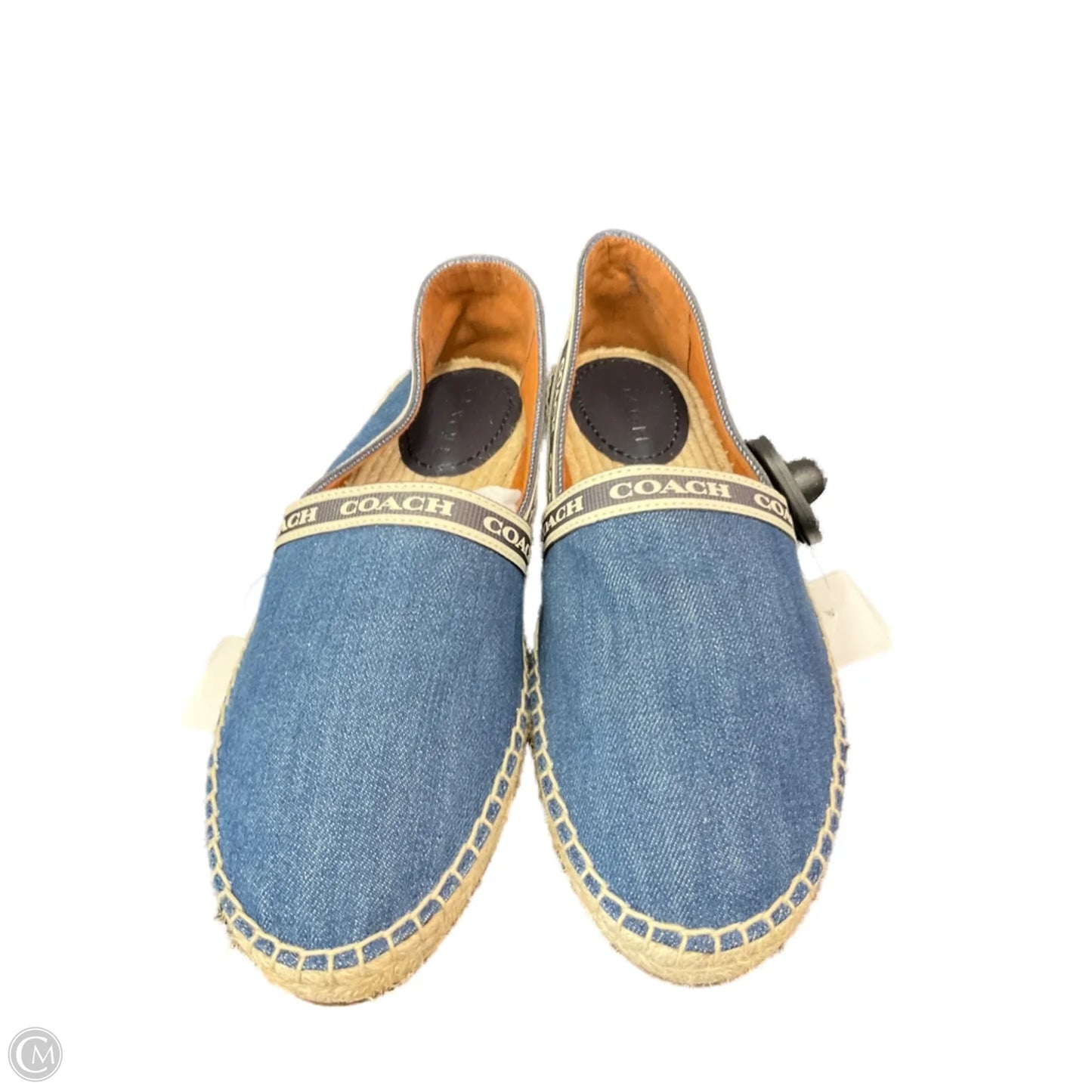 Shoes Designer By Coach In Blue Denim, Size: 8.5