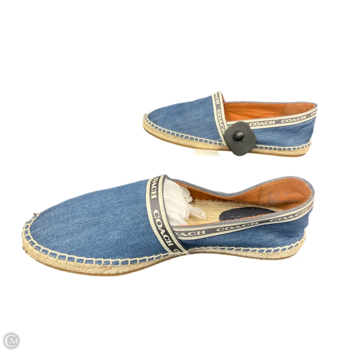 Shoes Designer By Coach In Blue Denim, Size: 8.5