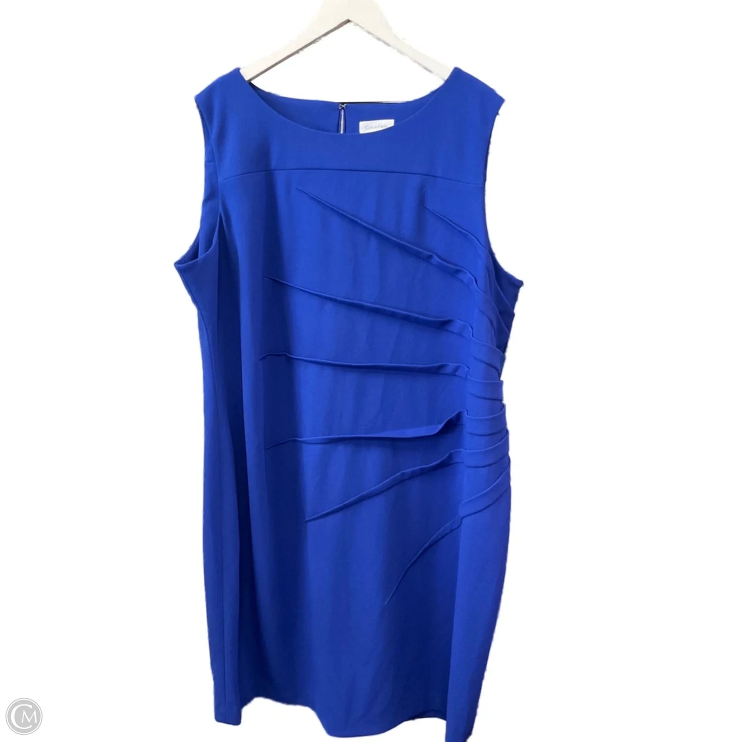 Dress Casual Short By Calvin Klein In Blue, Size: 3x