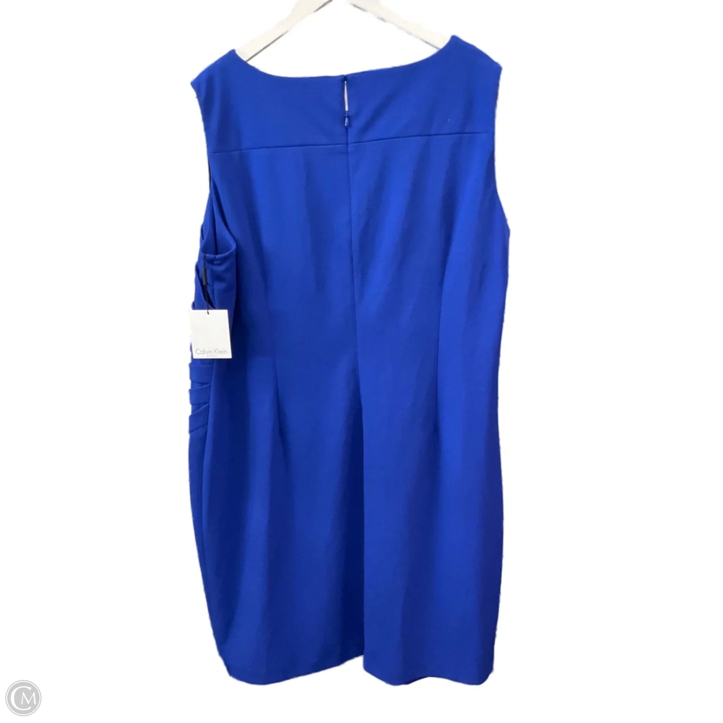 Dress Casual Short By Calvin Klein In Blue, Size: 3x